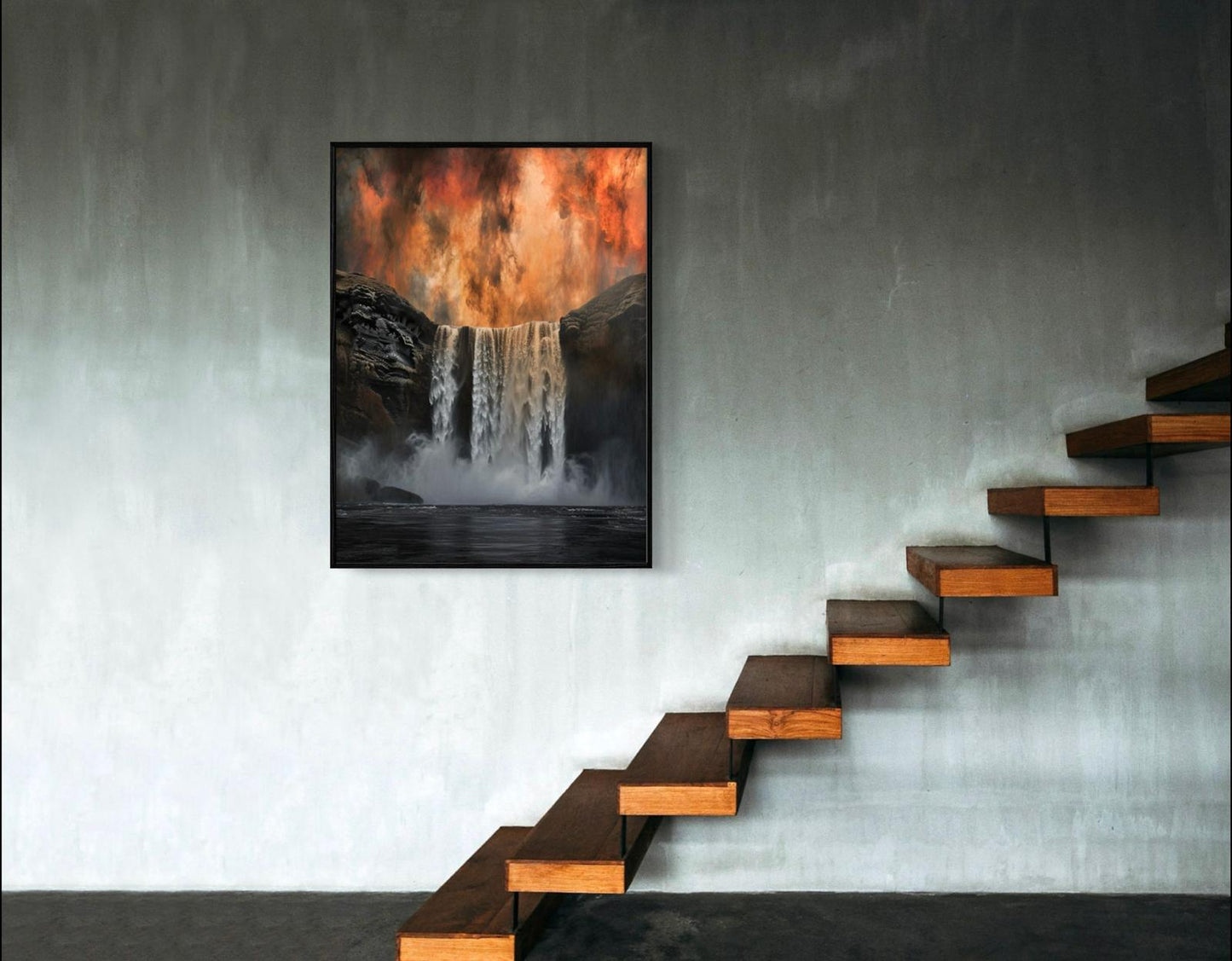 Canvas Prints, Art Space, Waterfall, Poster Prints