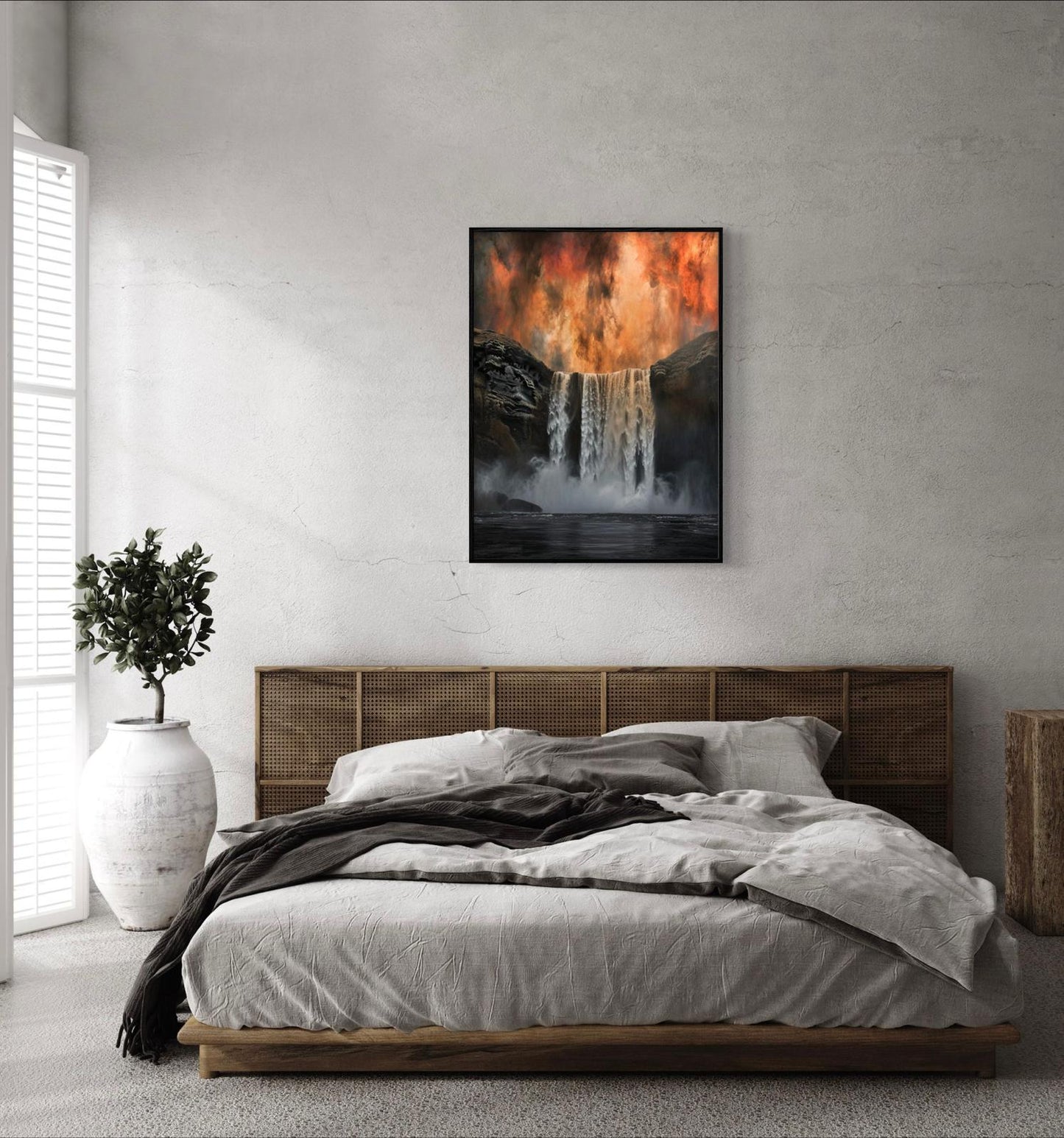 Canvas Prints, Art Space, Waterfall, Poster Prints