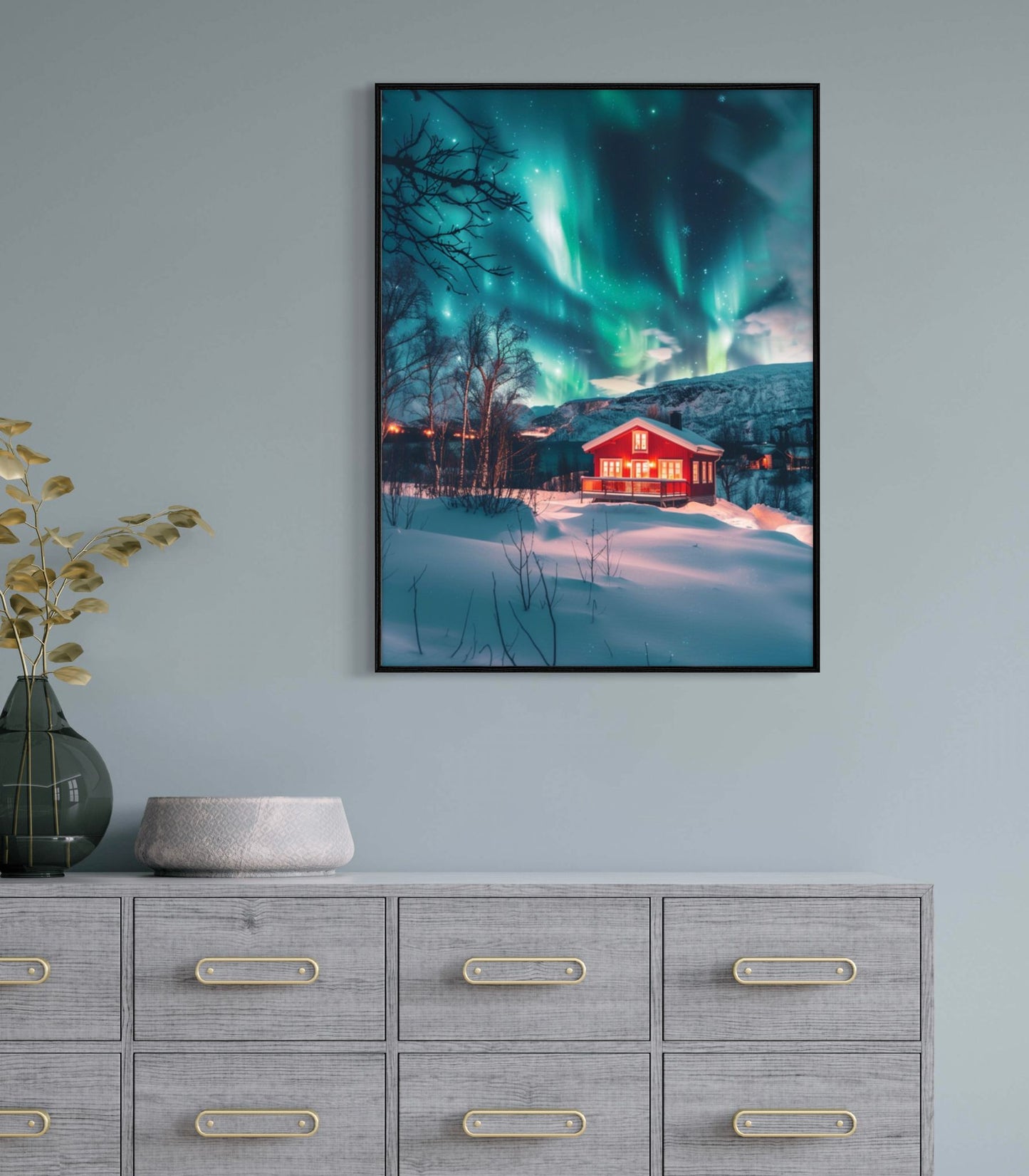 Canvas Prints, Art Space, Northern Lights, Poster Prints