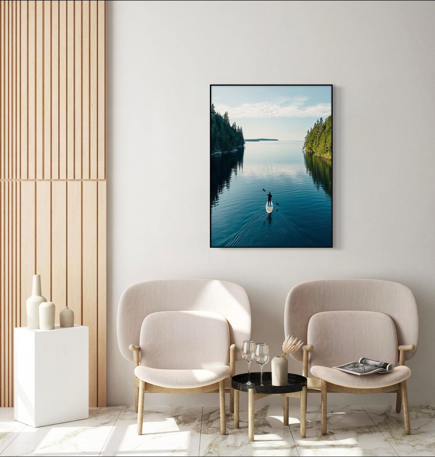 Canvas Prints, Art Space, Paddleboarding, Poster Prints