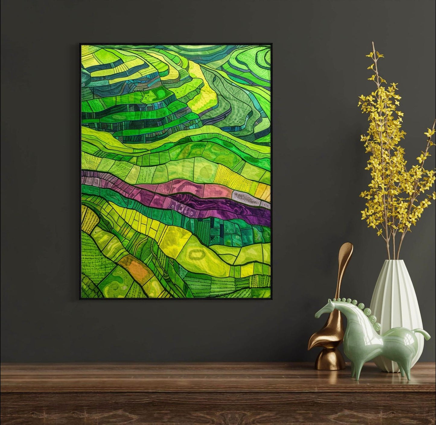 Canvas Prints, Art Space, Rice Field, Poster Prints