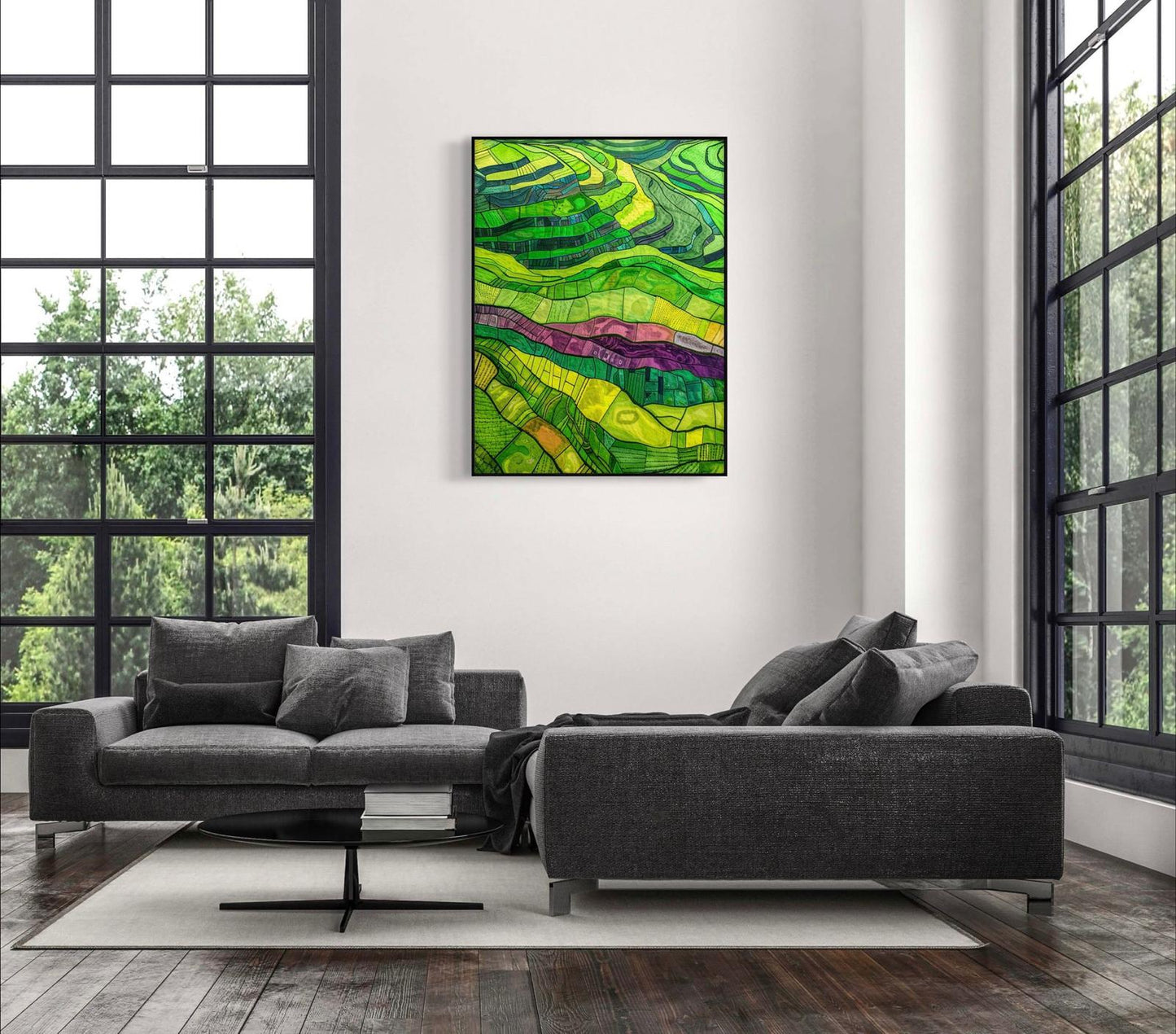 Canvas Prints, Art Space, Rice Field, Poster Prints