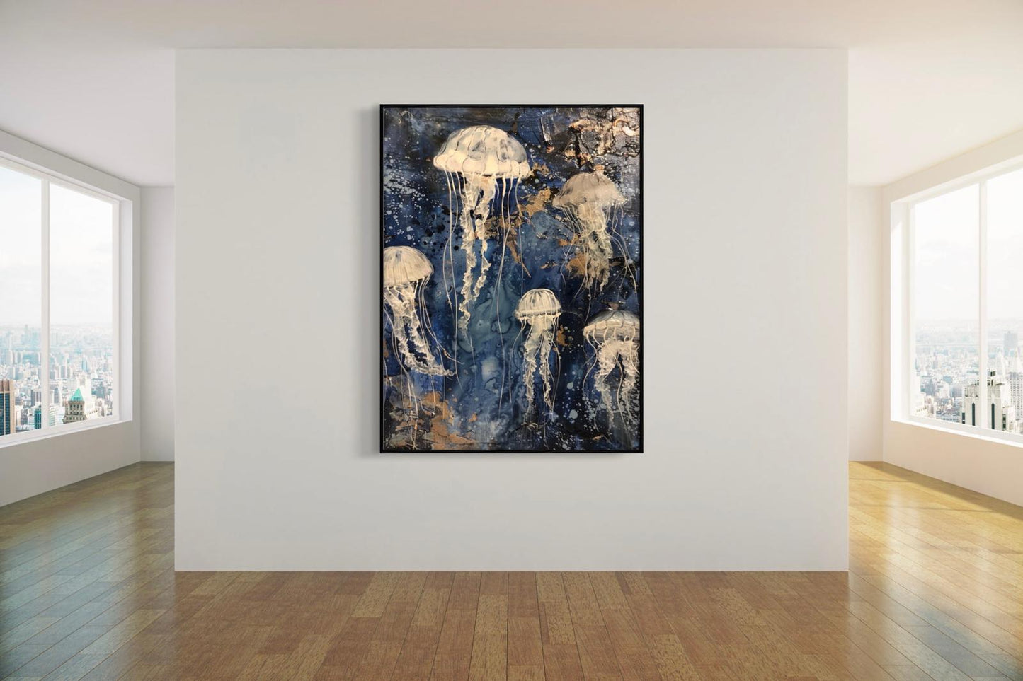 Canvas Prints, Art Space, Poster Prints, Jellyfish, Psychedelic