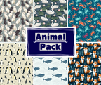 Animal Pack: Seamless Patterns