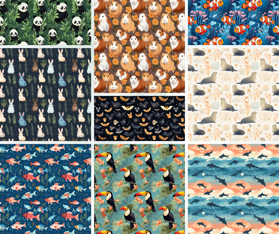 Animal Pack: Seamless Patterns