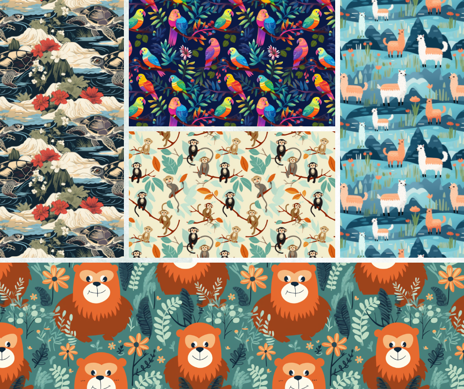 Animal Pack: Seamless Patterns