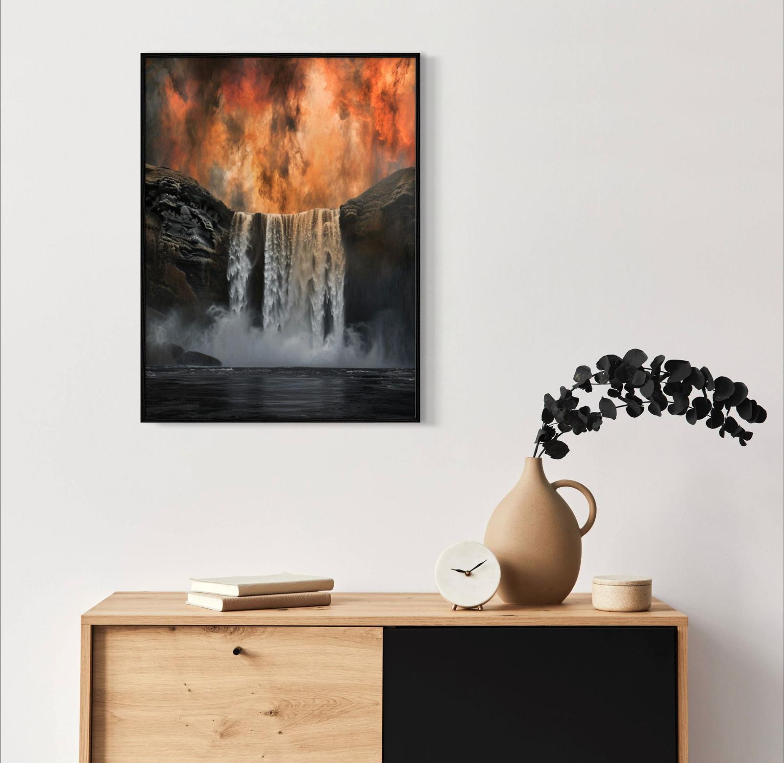 Canvas Prints, Art Space, Waterfall, Poster Prints