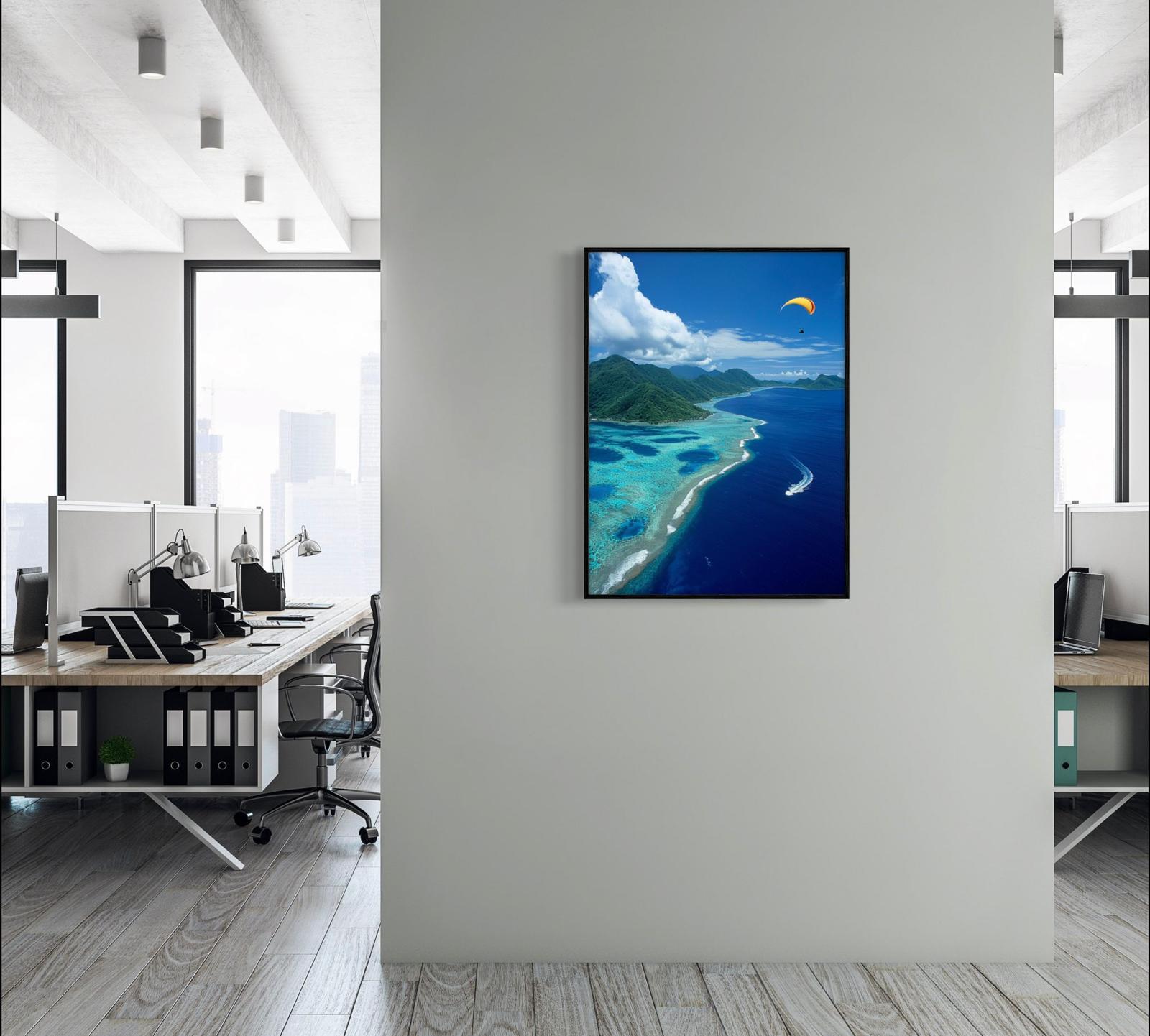 Canvas Print, Art Space, Paraglider, Poster Prints