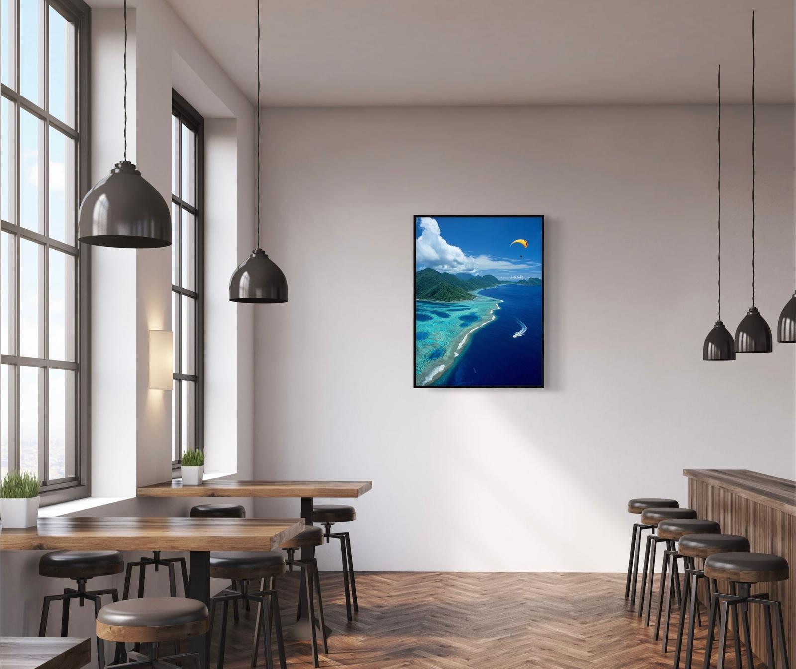 Canvas Print, Art Space, Paraglider, Poster Prints