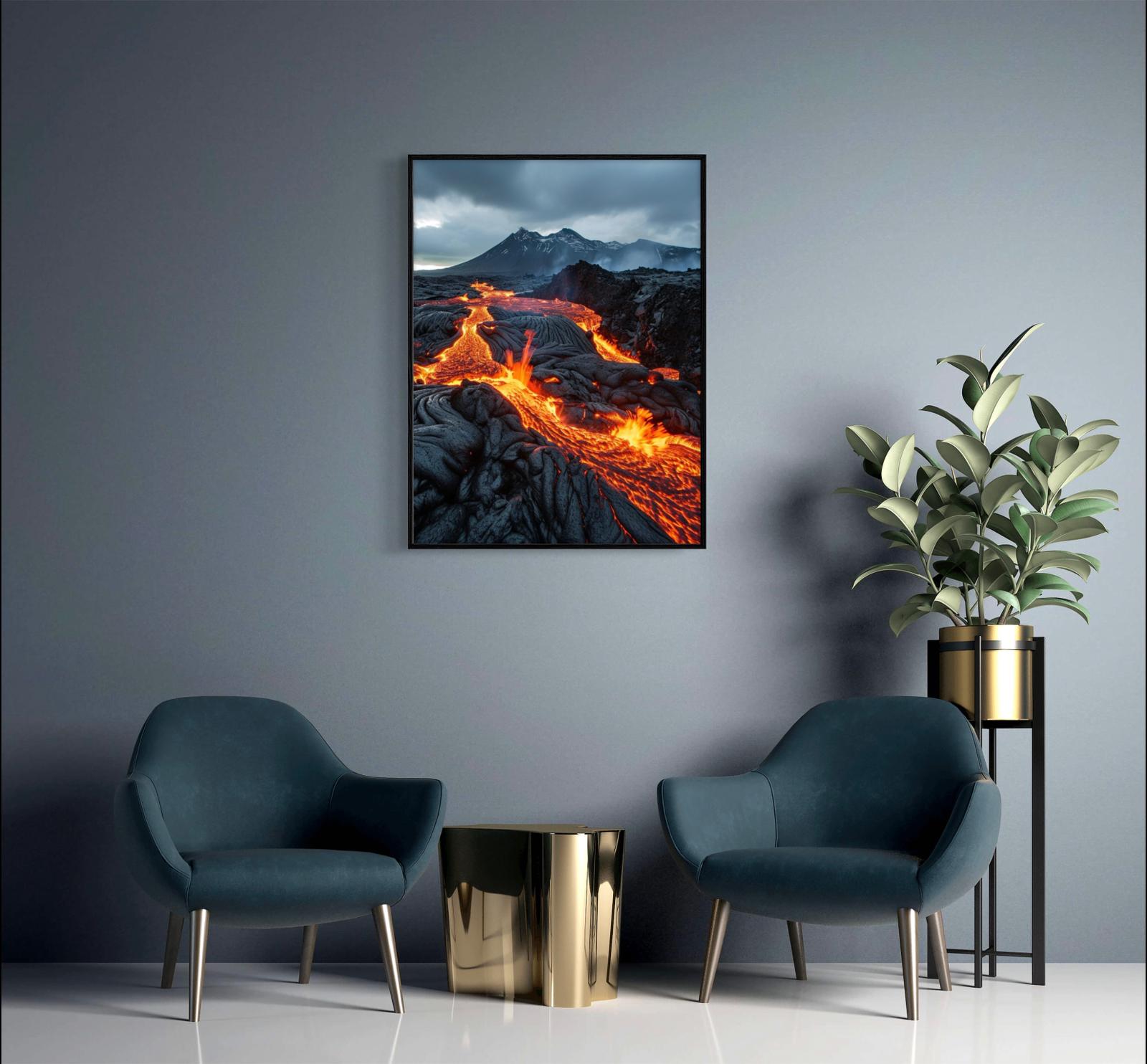 Canvas Prints, Art Space, Lava, Poster Prints
