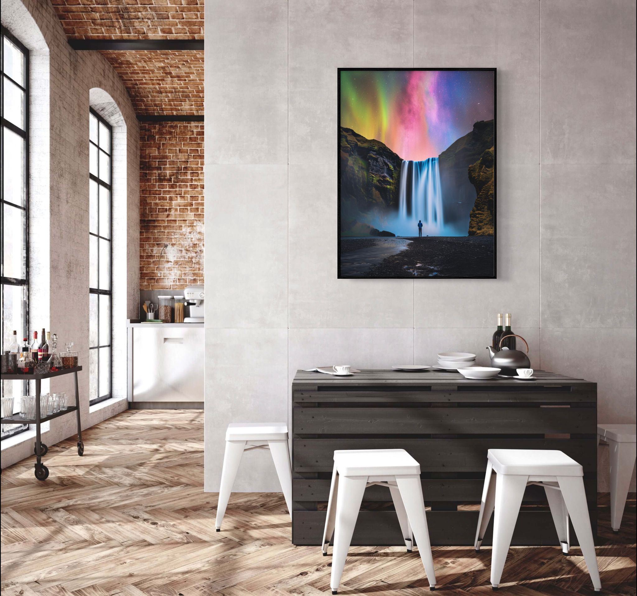 Canvas Prints, Art Space, Waterfall, Poster Prints