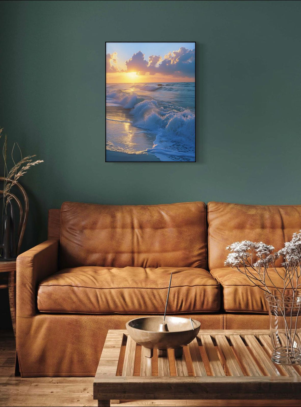 Canvas Prints, Art Space, Beach, Waves, Poster Prints