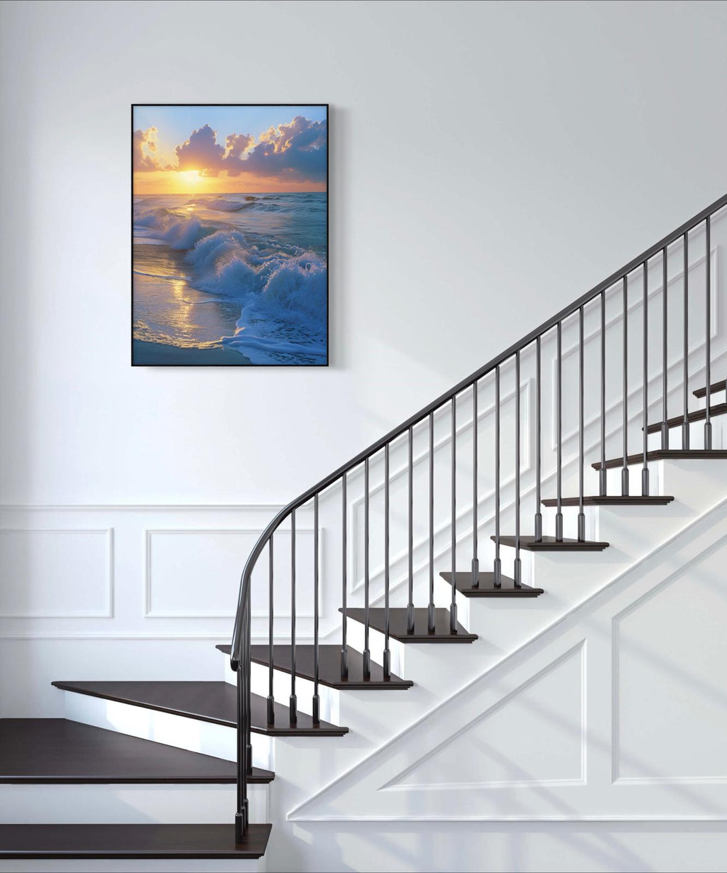 Canvas Prints, Art Space, Beach, Waves, Poster Prints