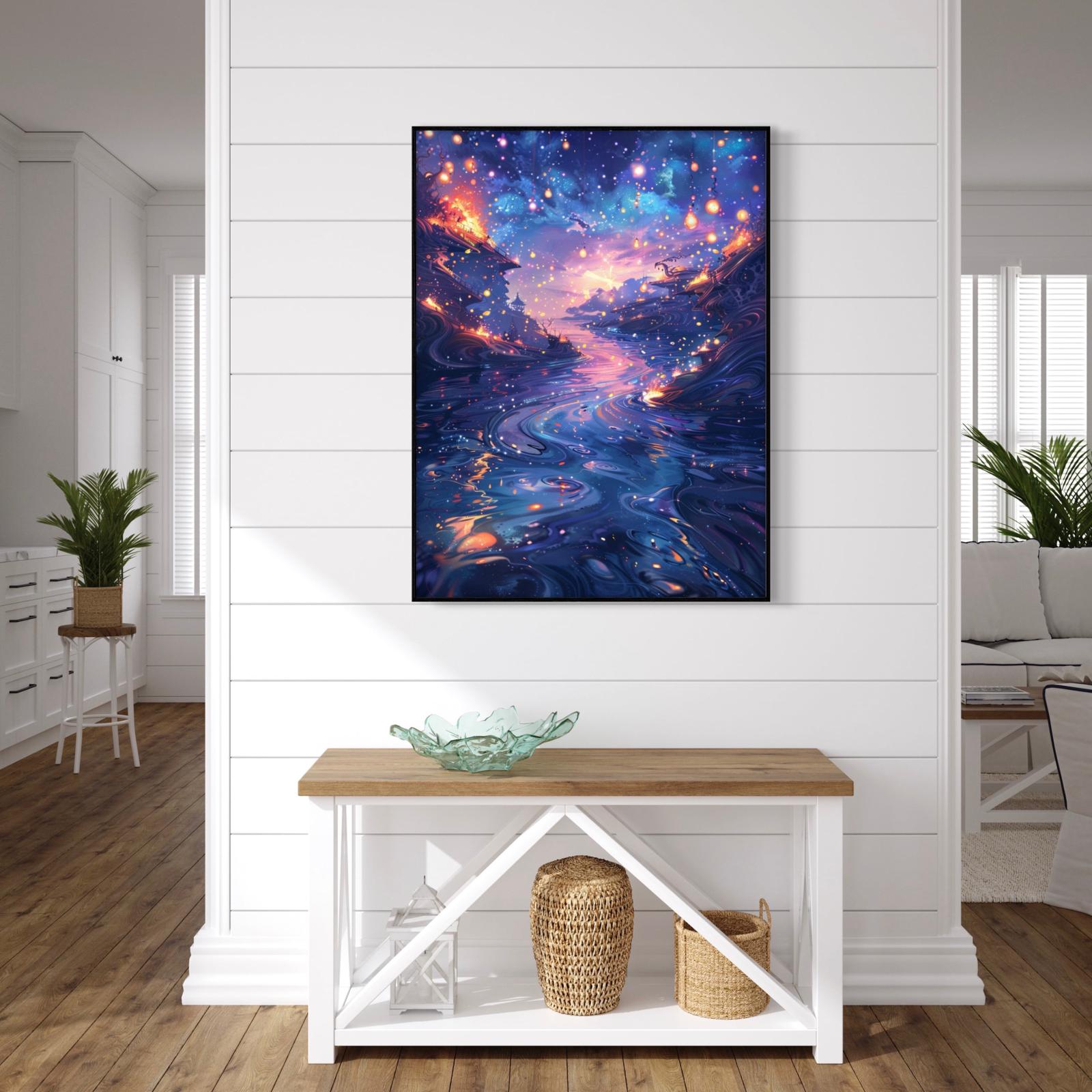 Canvas Prints, Art Space, Poster Prints, Psychedelic, River