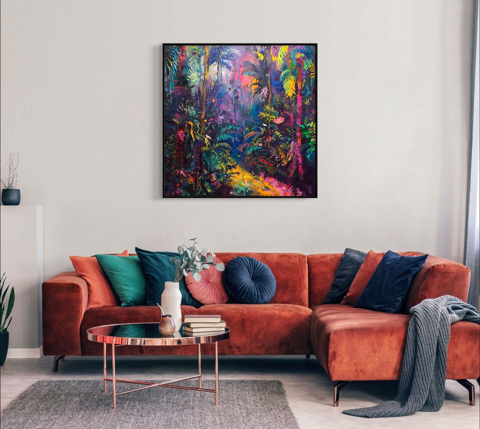 Canvas Prints, Art Space, Poster Prints, Psychedelic, Jungle