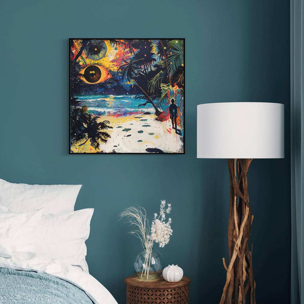 Canvas Prints, Art Space, Psychedelic, Beach, Poster Print