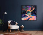 Canvas Prints, Art Space, Poster Prints, Beach, Psychedelic